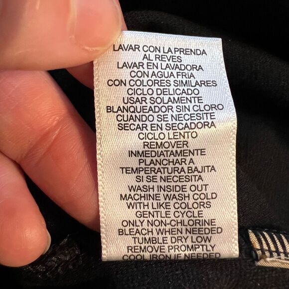 Daisy Fuentes Womens Sheath Dress V Neck Sleeveless Classic Sexy Black Large - Picture 9 of 9